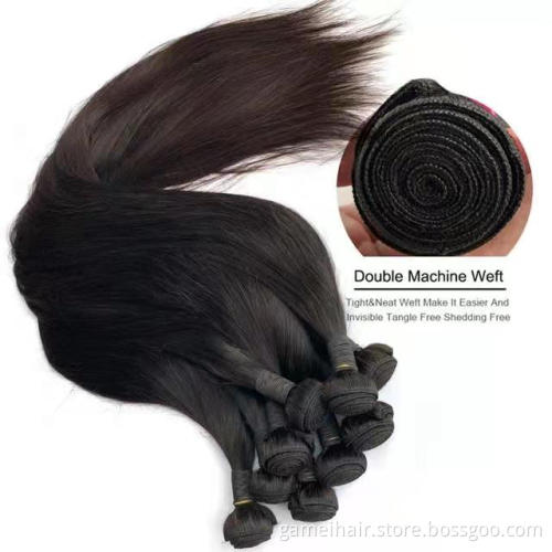 Wholesale Cheap Human Hair Silky Straight Hair Bundles No Shedding No Tangle 100% Remy Virgin Human Hair Extension for sale